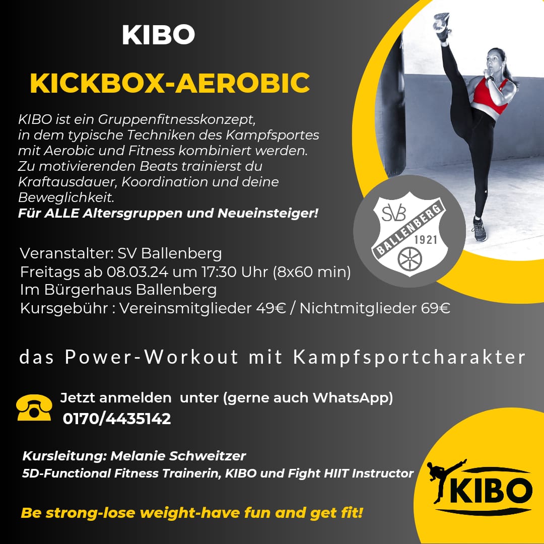 Flyer Kickboxaerobic 03.2024