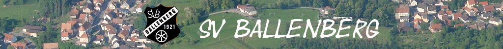 Header image showing the logo of SV Ballenberg, some parts of Ballenberg town and some writing 'SV Ballenberg'